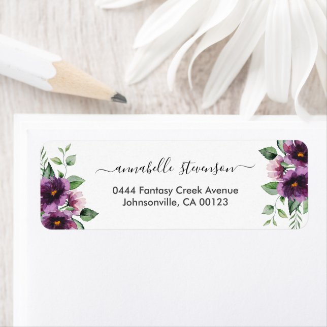 Elegant Purple Green Floral Wedding (Insitu)