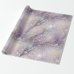 Elegant Purple Grey Pearl Bead Branch Moonlit Wrapping Paper<br><div class="desc">Give your recipients your best. Use this lovely, sophisticated floral, print "jewelled" with no actual glitter, foil, or beading, high-quality gift wrap with a grid back for easy cutting. You'll appreciate the ease of use and your recipients will love its elegant beauty. Good for all occasions and holidays, very versatile....</div>