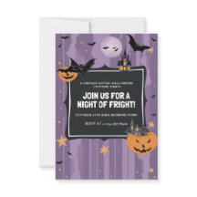 Elegant Purple Halloween costume party 