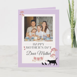 Elegant Purple Happy Mother's Day Card