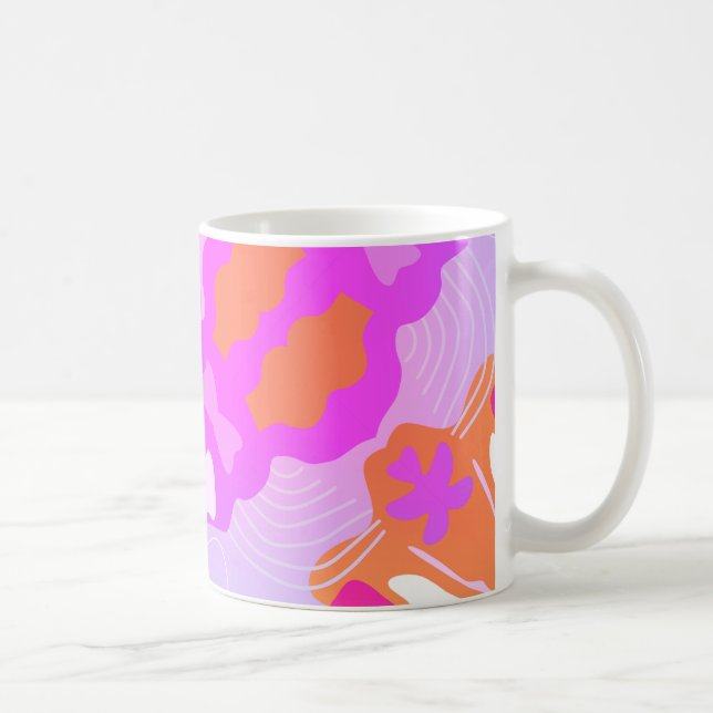 Elegant Purple Hues Abstract Mug – Soft & Modern (Right)