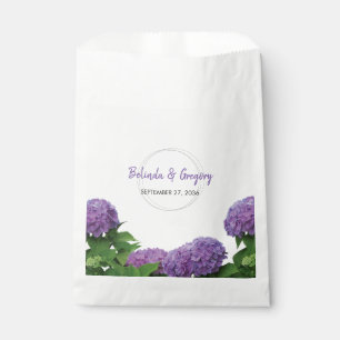 Elegant Purple Hydrangea Wedding  Favour Bags