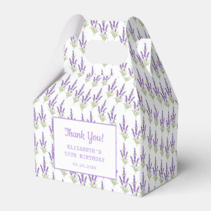 Elegant Purple Lavender Antique Frame Birthday Favour Box