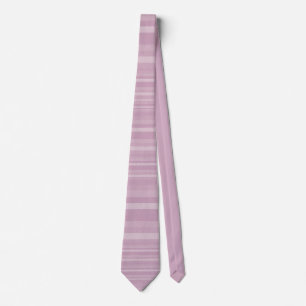 Elegant Purple Lilac Striped Pattern Men's Tie