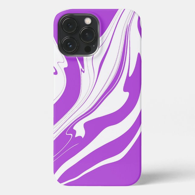 Elegant Purple Marble Background iPhone Case (Back)
