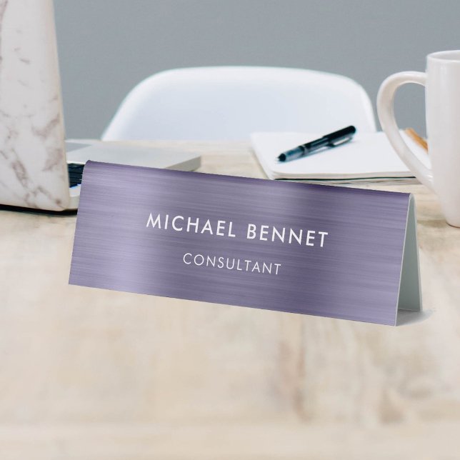 Elegant Purple Metallic Professional Business (Creator Uploaded)