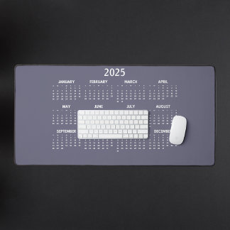 Elegant purple minimalist design pattern desk mat