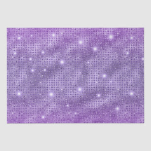Elegant Purple Mosaic Metallic Glitter Pattern Tissue Paper