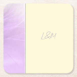 Elegant Purple Paper Coaster
