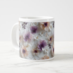 Elegant Purple Peony Blossom Floral Speciality Mug