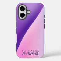 Elegant Purple Pink Gradient Wave Abstract