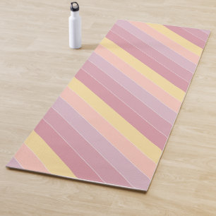 Elegant Purple Pink Yellow Pastel Colours Template Yoga Mat