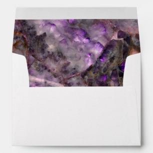 Elegant purple quartz granite stone marble pattern envelopes
