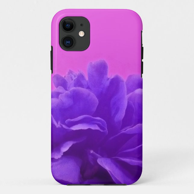 Elegant Purple Raspberry Floral Case-Mate iPhone Case (Back)