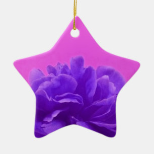 Elegant Purple Raspberry Floral Ceramic Tree Decoration