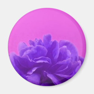 Elegant Purple Raspberry Floral Magnet