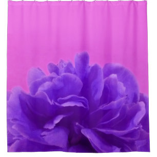 Elegant Purple Raspberry Floral Shower Curtain