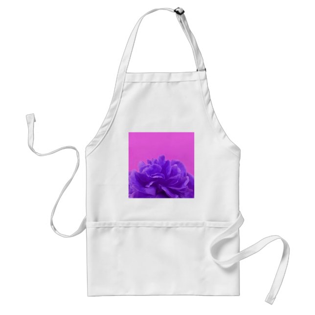 Elegant Purple Raspberry Floral Standard Apron (Front)