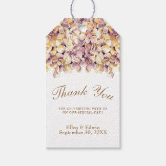 Elegant Purple Rustic Hydrangea Favor tag