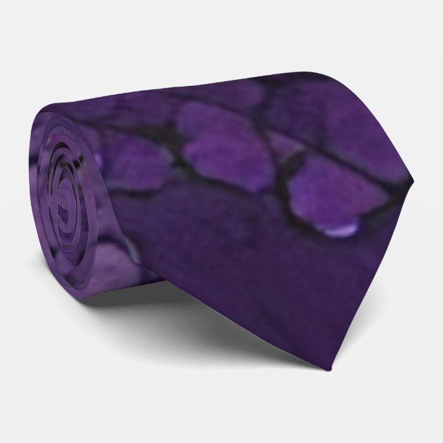 Elegant Purple Sparkle Wedding Neck Tie (Rolled)