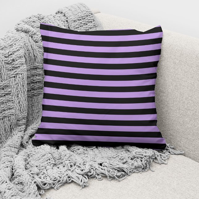 Elegant Purple Striped Pattern Cushion (Creator Uploaded)