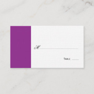Elegant Purple Table Seating/Place Card
