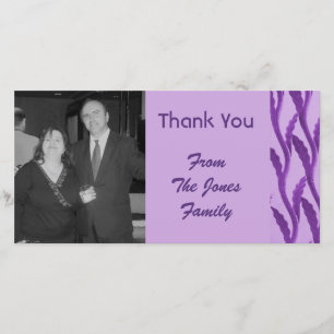 elegant purple Thank You Card