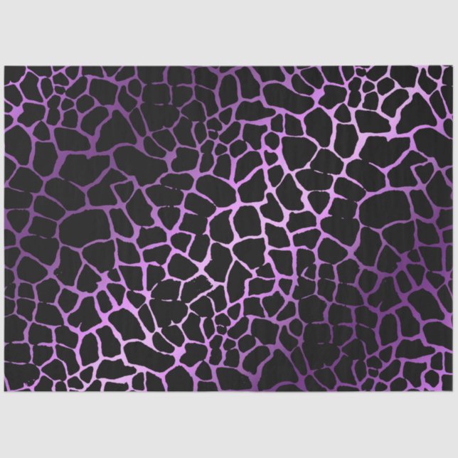 Elegant Purple Tiger Tissue Paper (Front)