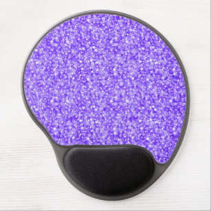 Elegant Purple Tones Faux Glitter & Sparkles 3 Gel Mouse Mat