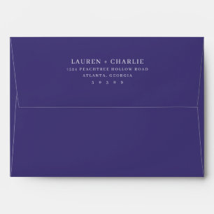 Elegant Purple Typographic Envelope