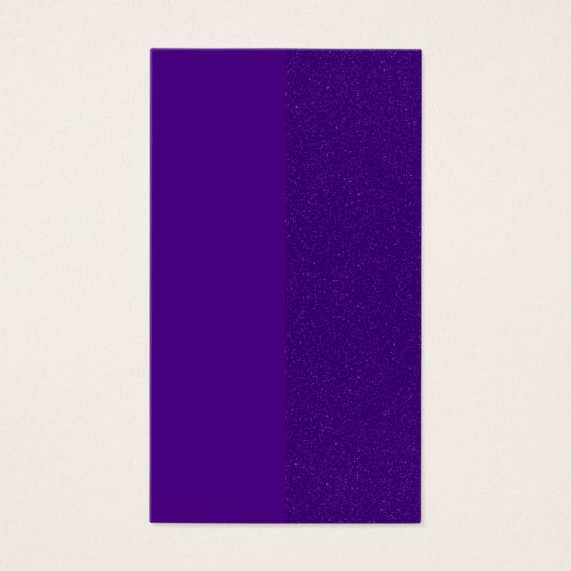 Elegant Purple Vertical Name Card – Customisable (Front)
