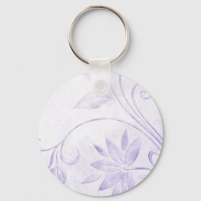 Elegant Purple Vintage Key Ring (Front)