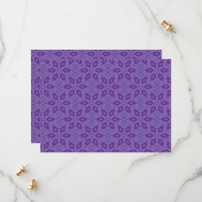 Elegant Purple Wedding Save The Date (Front/Back In Situ)