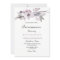 Elegant Purple Winter Floral Quinceanera Invite