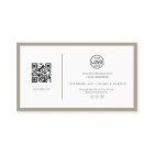Elegant QR Code Card Social Sand  Business Card
