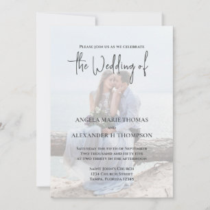 Elegant QR Code RSVP Photo Template