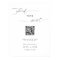 Elegant QR Code Wedding Seating Plan Sign