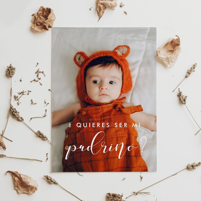 Elegant Quieres ser mi padrino proposal card (Creator Uploaded)