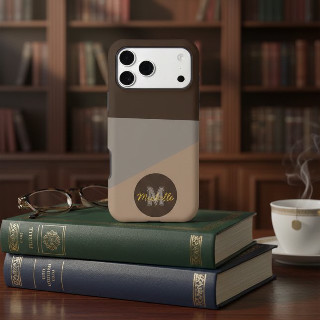 Elegant Quiet Luxury Brown & Beige Custom Name (Creator Uploaded)