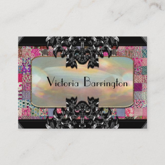 Elegant Quilt Business Card (Front)