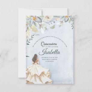 Elegant Quinceanera 15th Birthday Save The Date