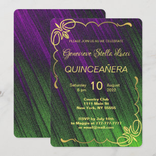 Elegant Quinceañera Party Invitation