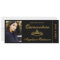Elegant Quinceanera Photo Gold and Black Ticket