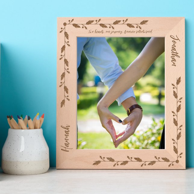 Elegant Quote Custom Couple Photo Name Love Etched Frames (Creator Uploaded)