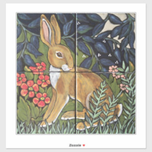 Elegant Rabbit Tile Mural Decoration for 6" Tiles