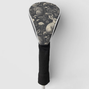Elegant Rabbit Toile Floral Vintage Pattern (10) Golf Head Cover