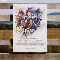 Elegant Race Horse Derby Party Equestrian 