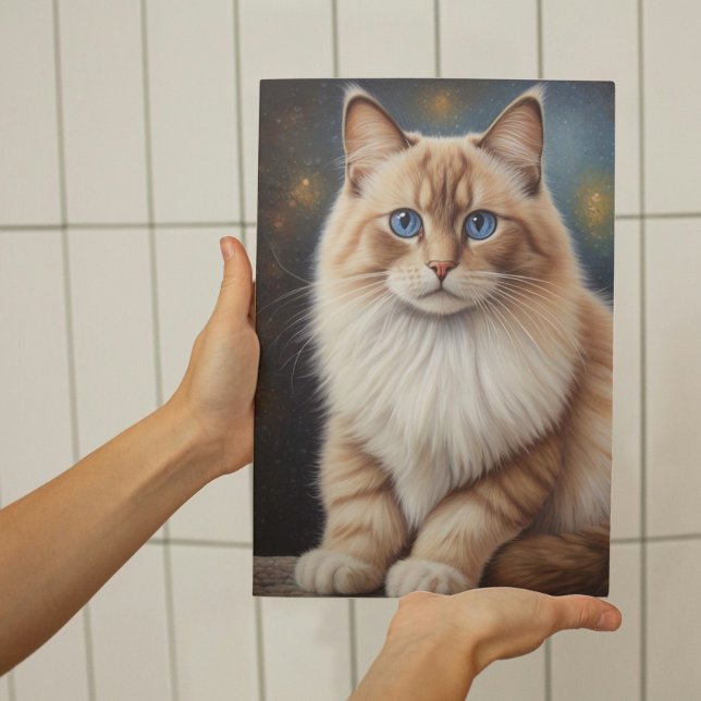 Elegant Ragdoll Cat Painting Poster (Creator Uploaded)