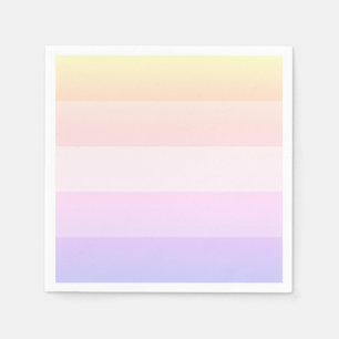 Elegant rainbow striped napkins