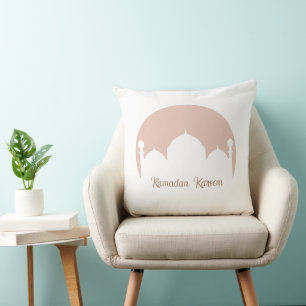 Elegant Ramadan Mosque Design Pillow